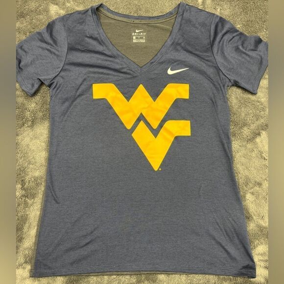 Nike Women’s V-Neck West Virginia Dri-Fit Size Small - Picture 1 of 5